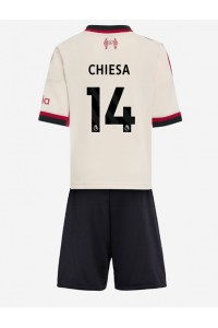 Liverpool Federico Chiesa #14 Babytruitje Uit tenue Kind 2025-26 Korte Mouw (+ Korte broeken)